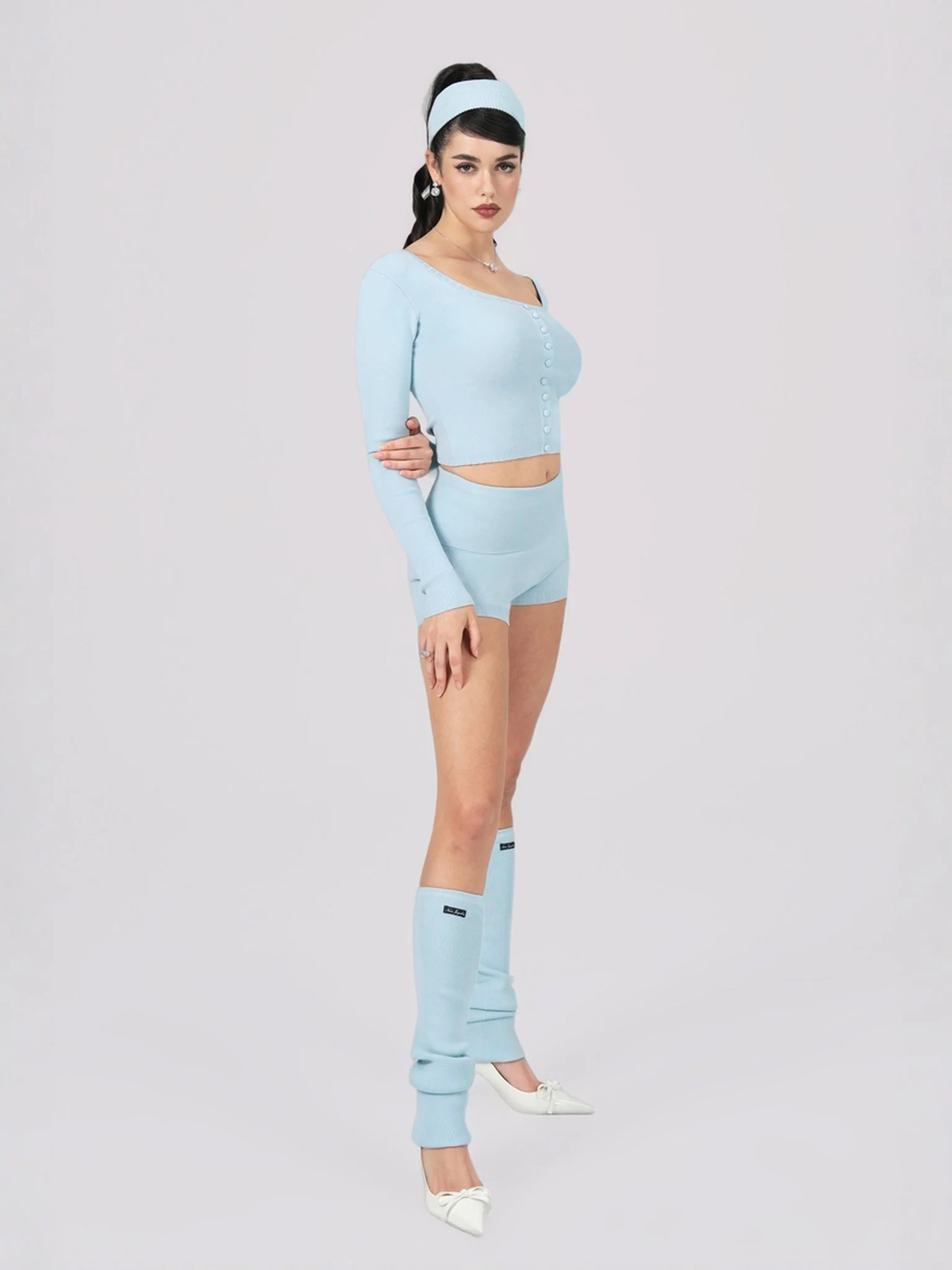 Holly Legwarmers (Blue) - Image 4