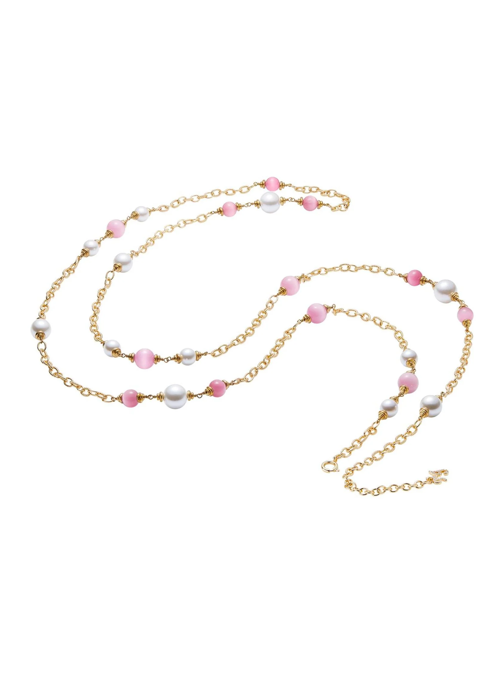 Isabella Pearl Necklace (Pink) (Final Sale) - Image 3