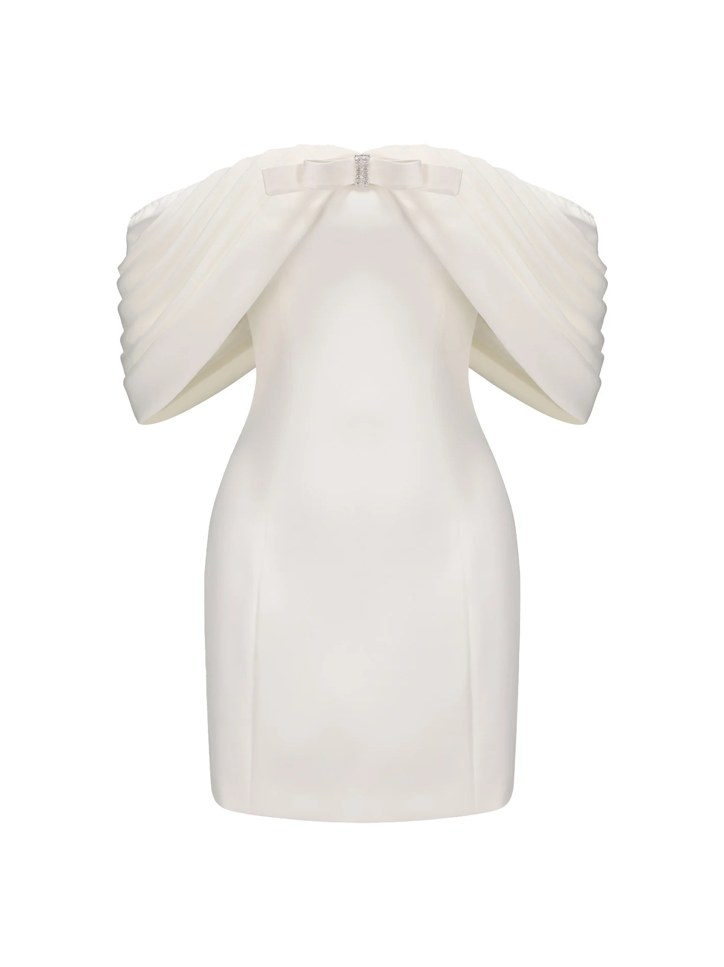 Kate Bow Dress (White) - Image 11