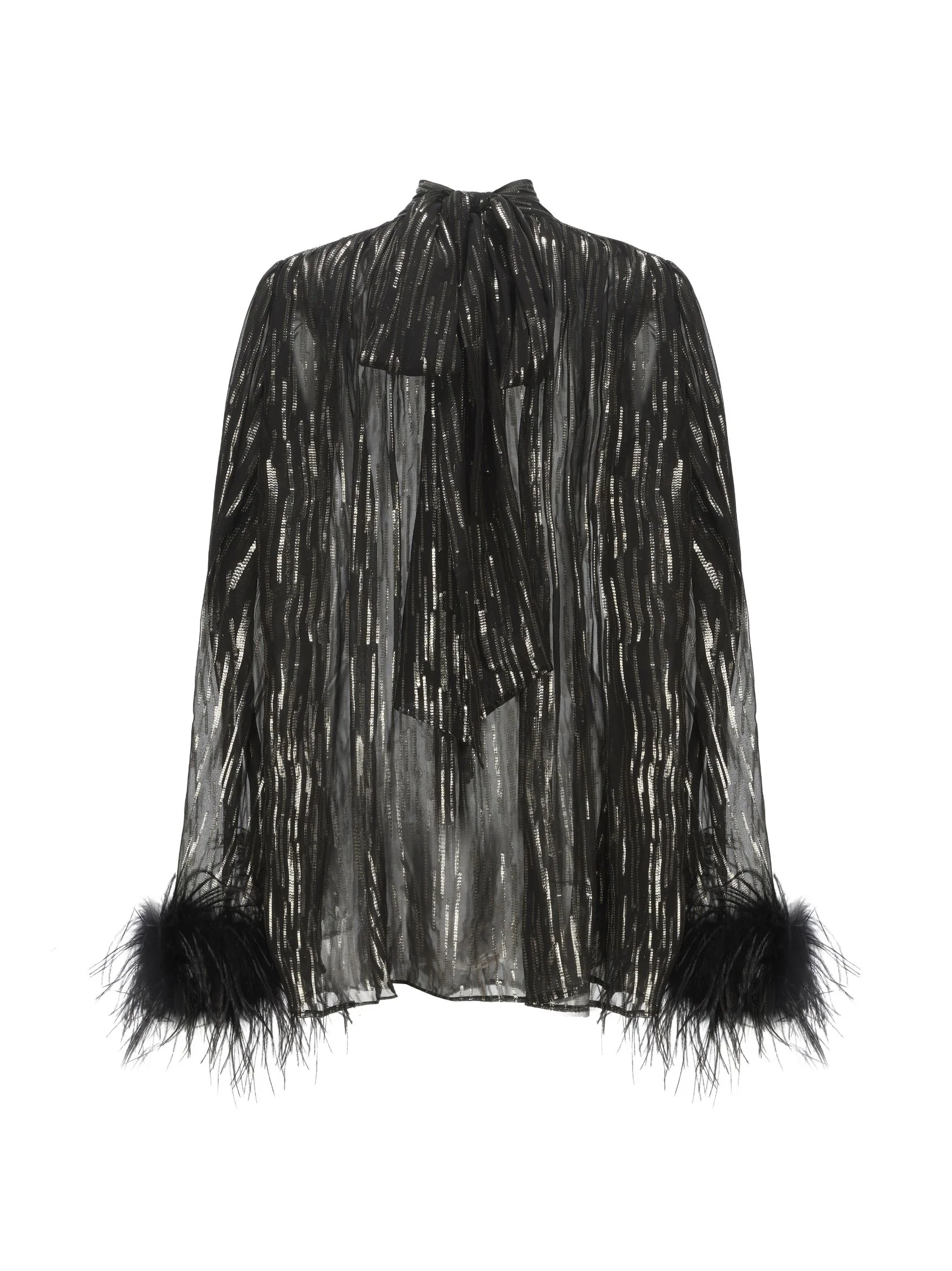 Keira Feather Top (Black) (Final Sale) - Image 11