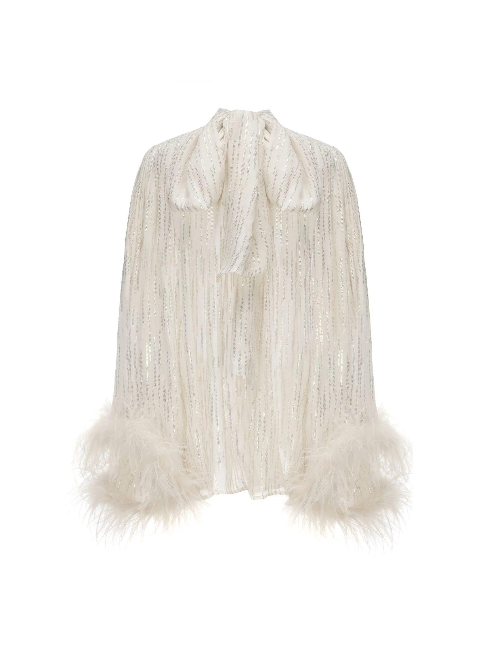 Keira Feather Top (White) (Final Sale) - Image 7