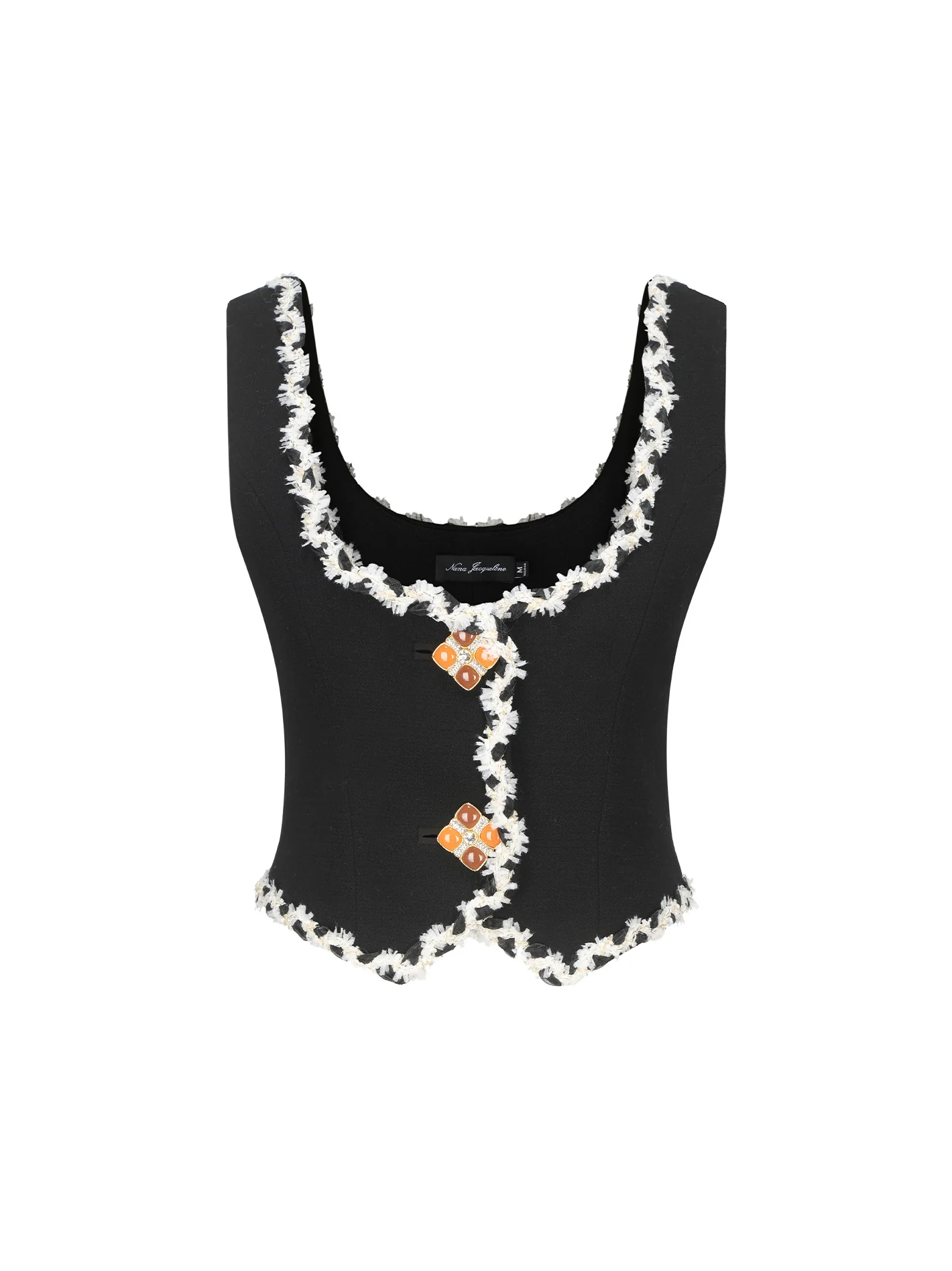Lisette Vest Top (Black) - Image 11