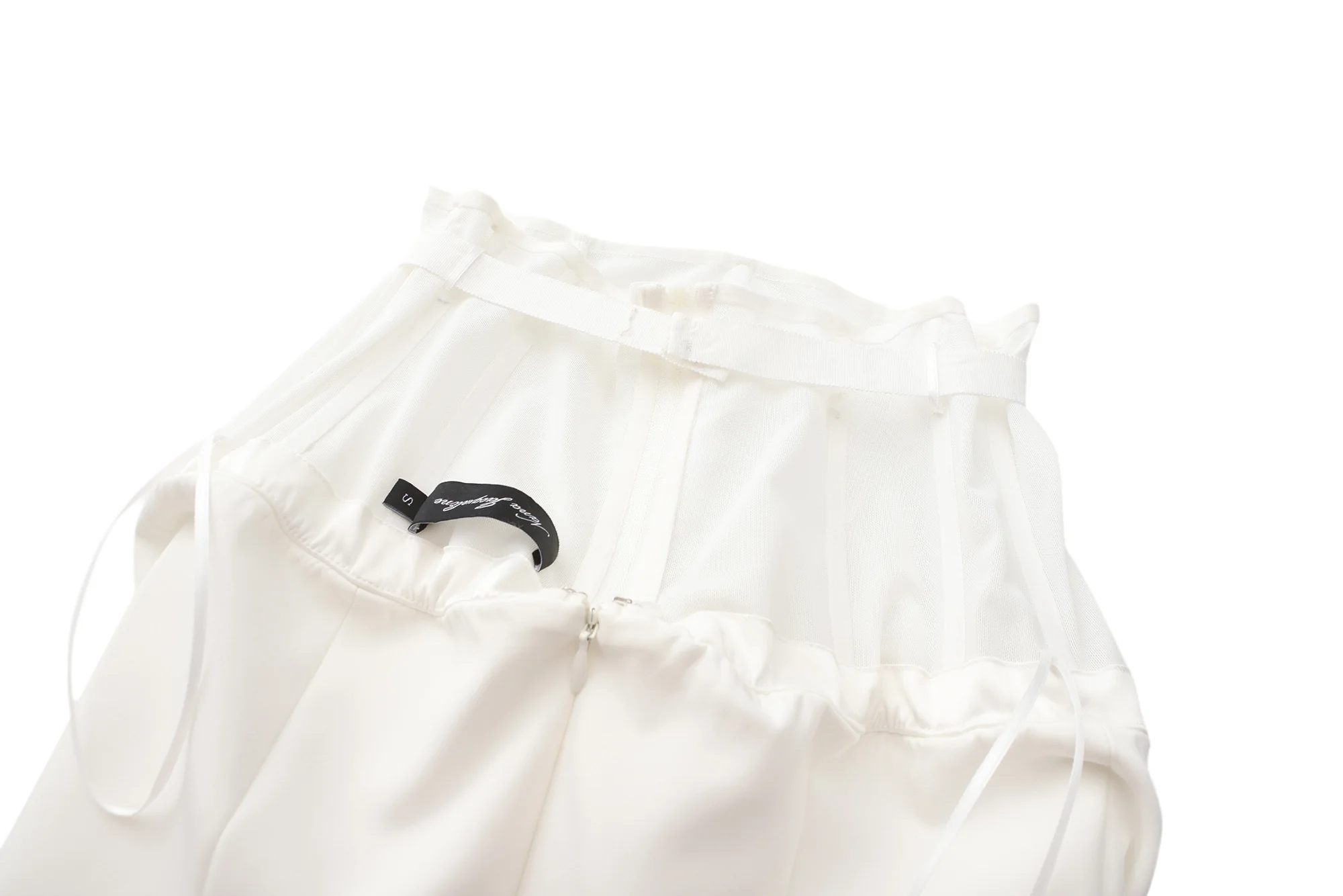 Lucie Bow Dress (White) (Final Sale) - Image 5