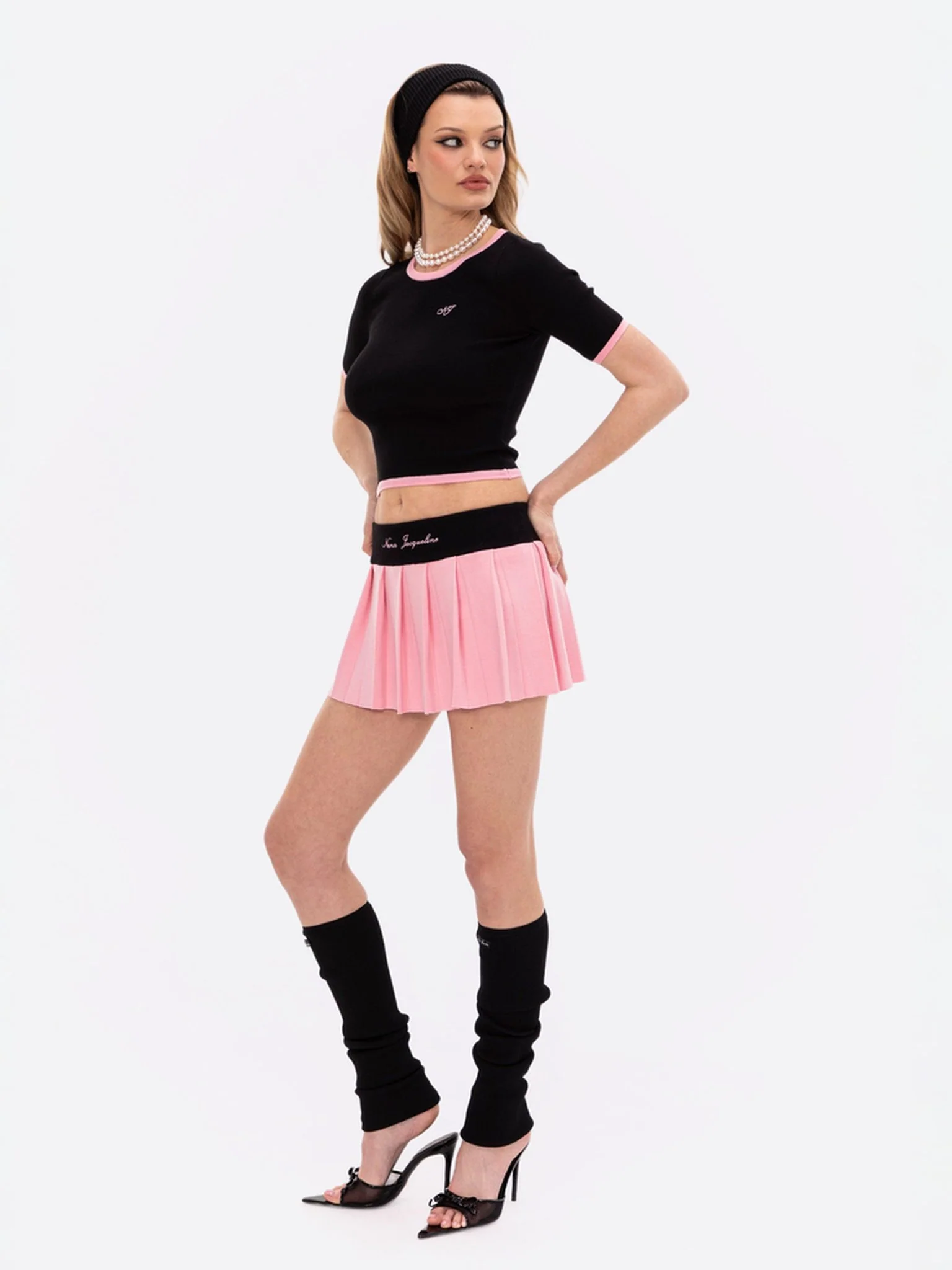 Luna Top (Black & Pink) - Image 3