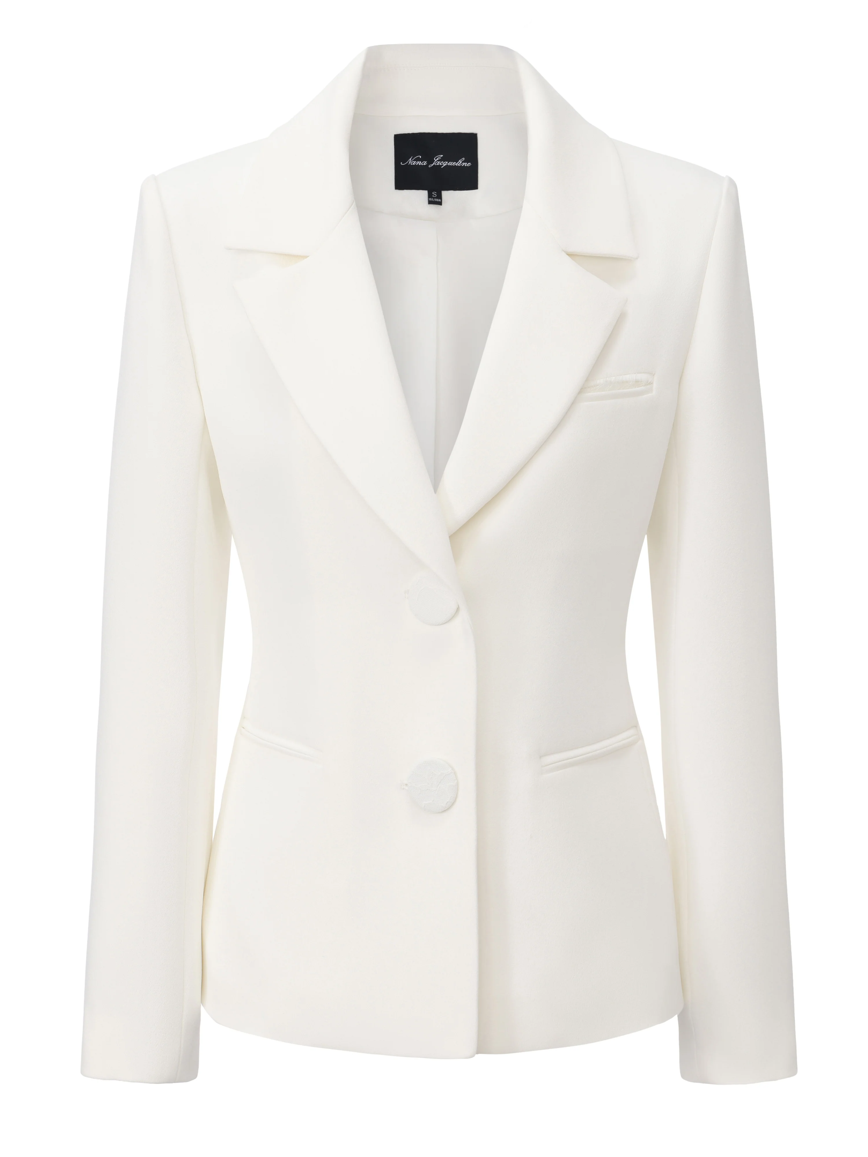 Margot Peak-Lapel White Blazer - Image 13