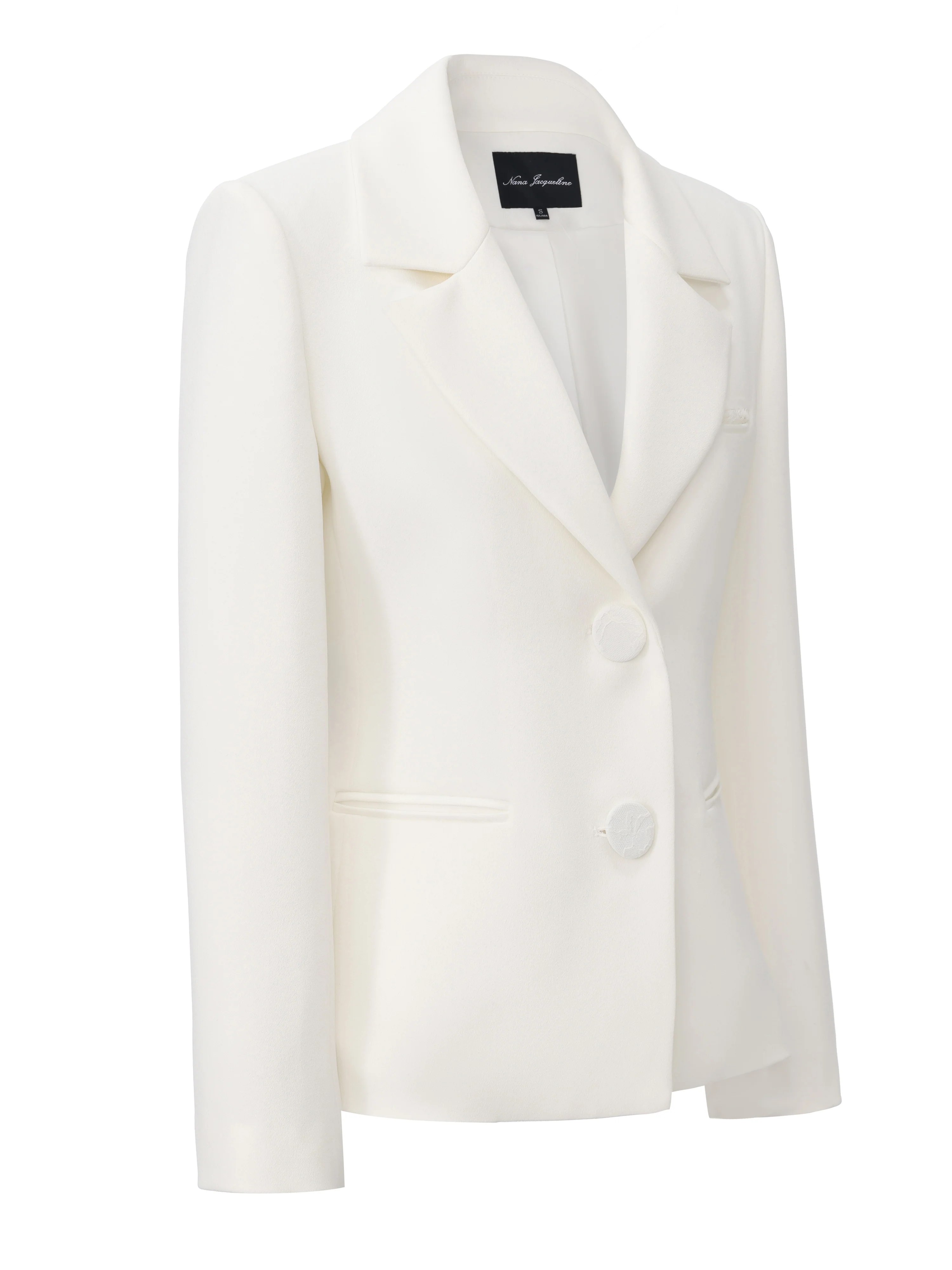 Margot Peak-Lapel White Blazer - Image 14