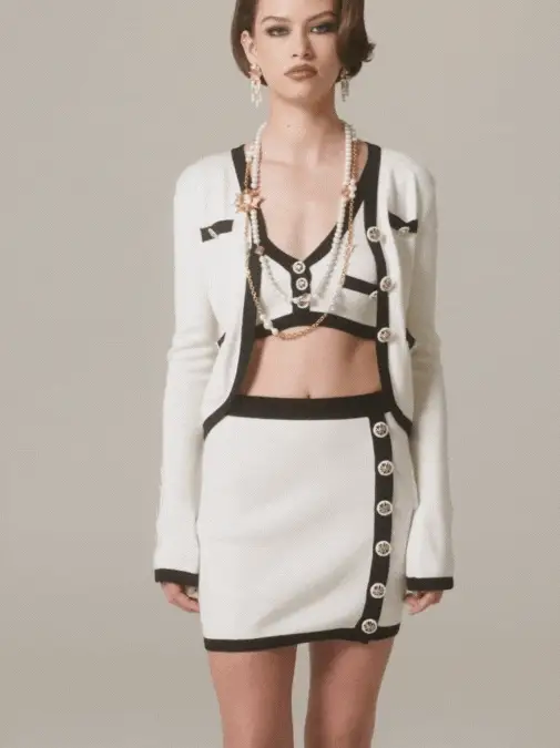 Matilda Knit Set (White) (Final Sale) - Image 3