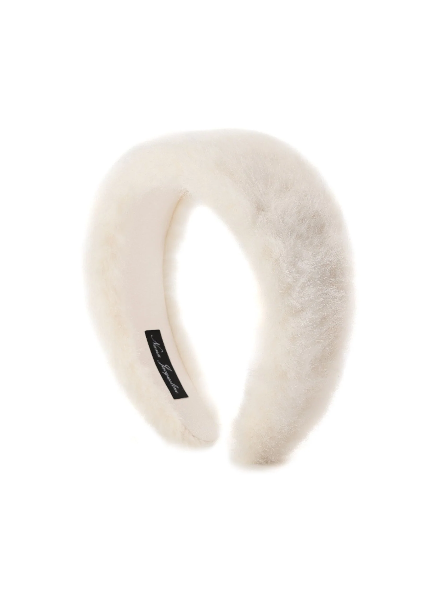 Melanie Fur Headband (White) (Final Sale)