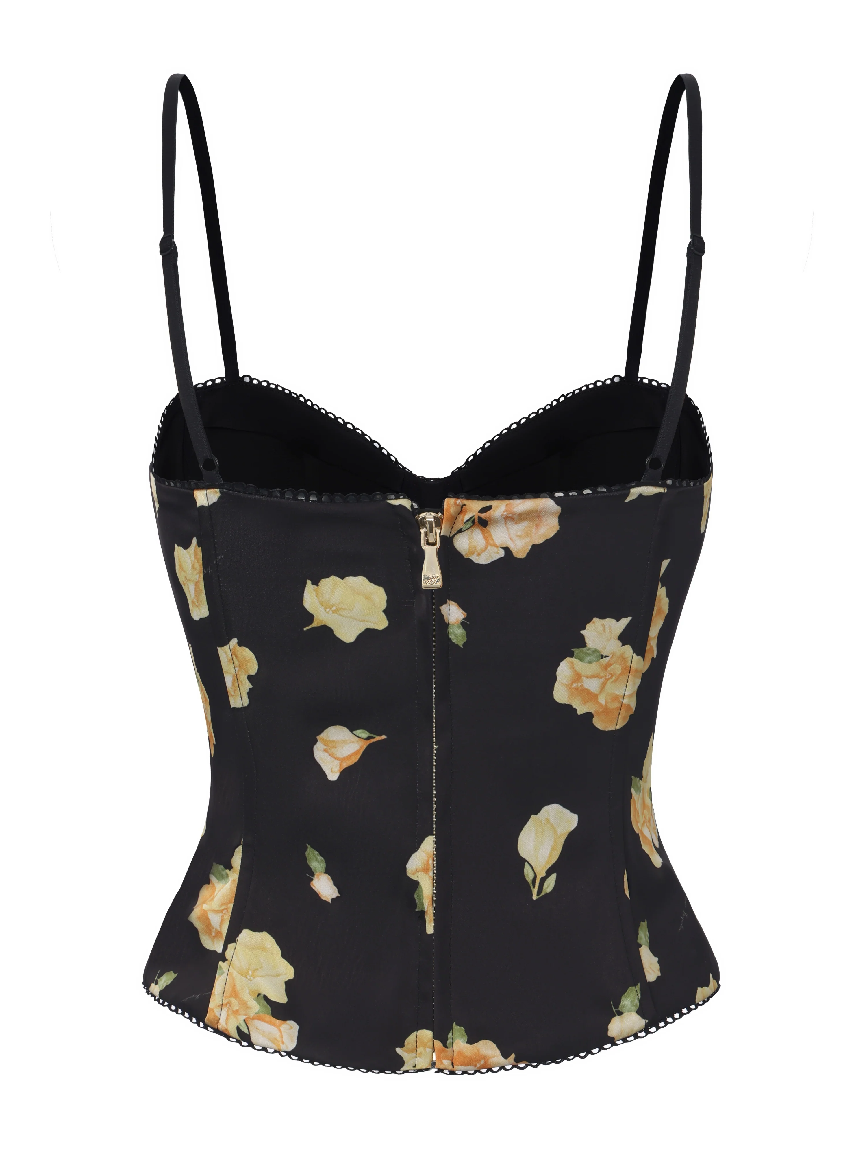 Mila Corset Black Floral Top - Image 12