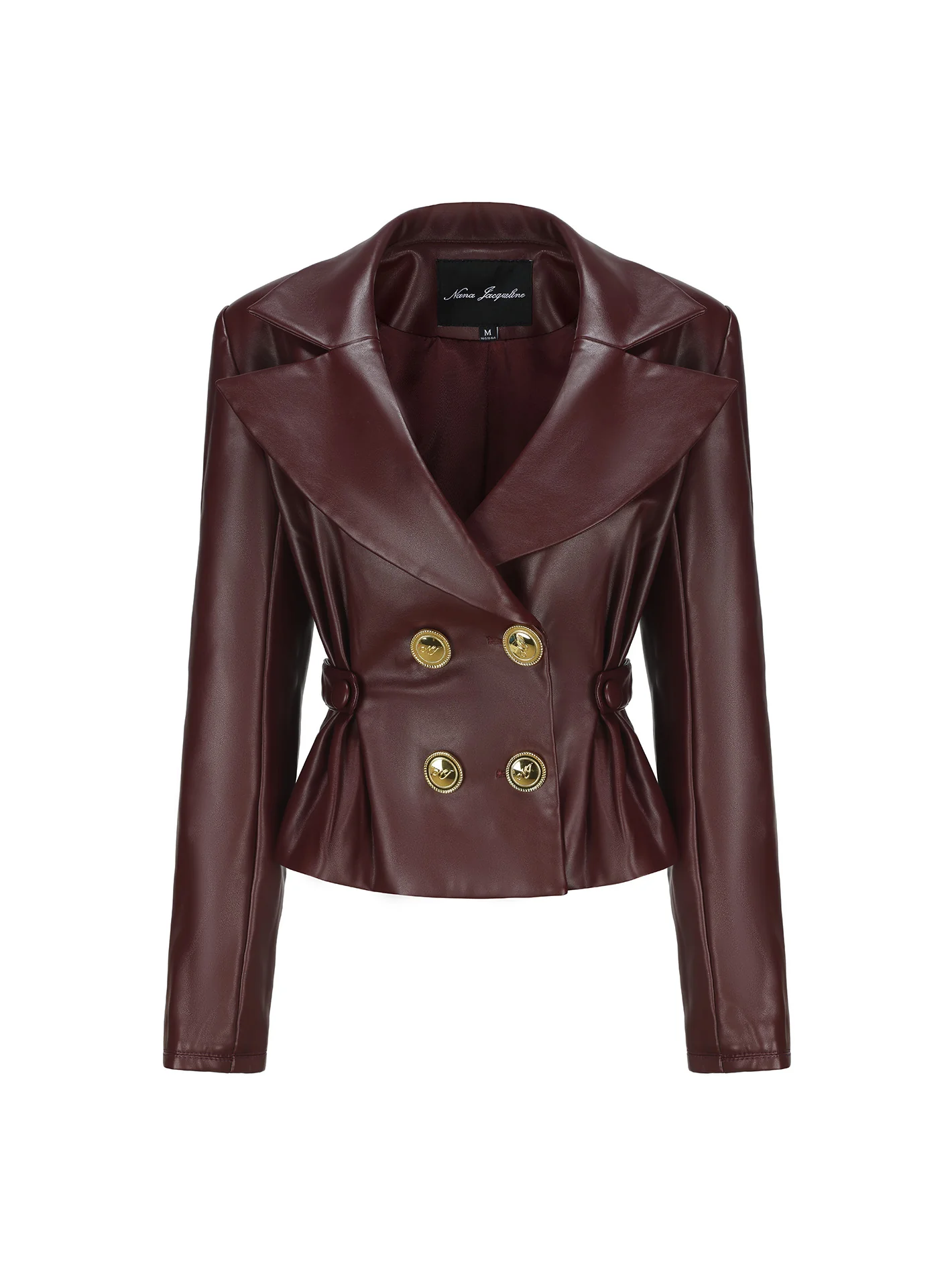 Mirabel Faux Leather Jacket (Brown) (Final Sale) - Image 10