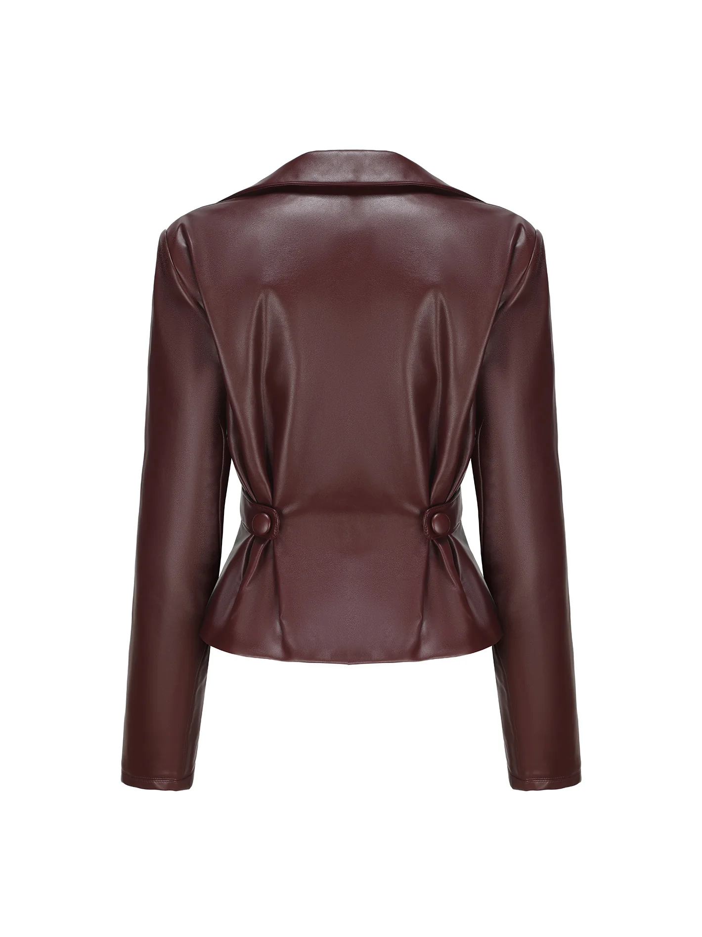 Mirabel Faux Leather Jacket (Brown) (Final Sale) - Image 11