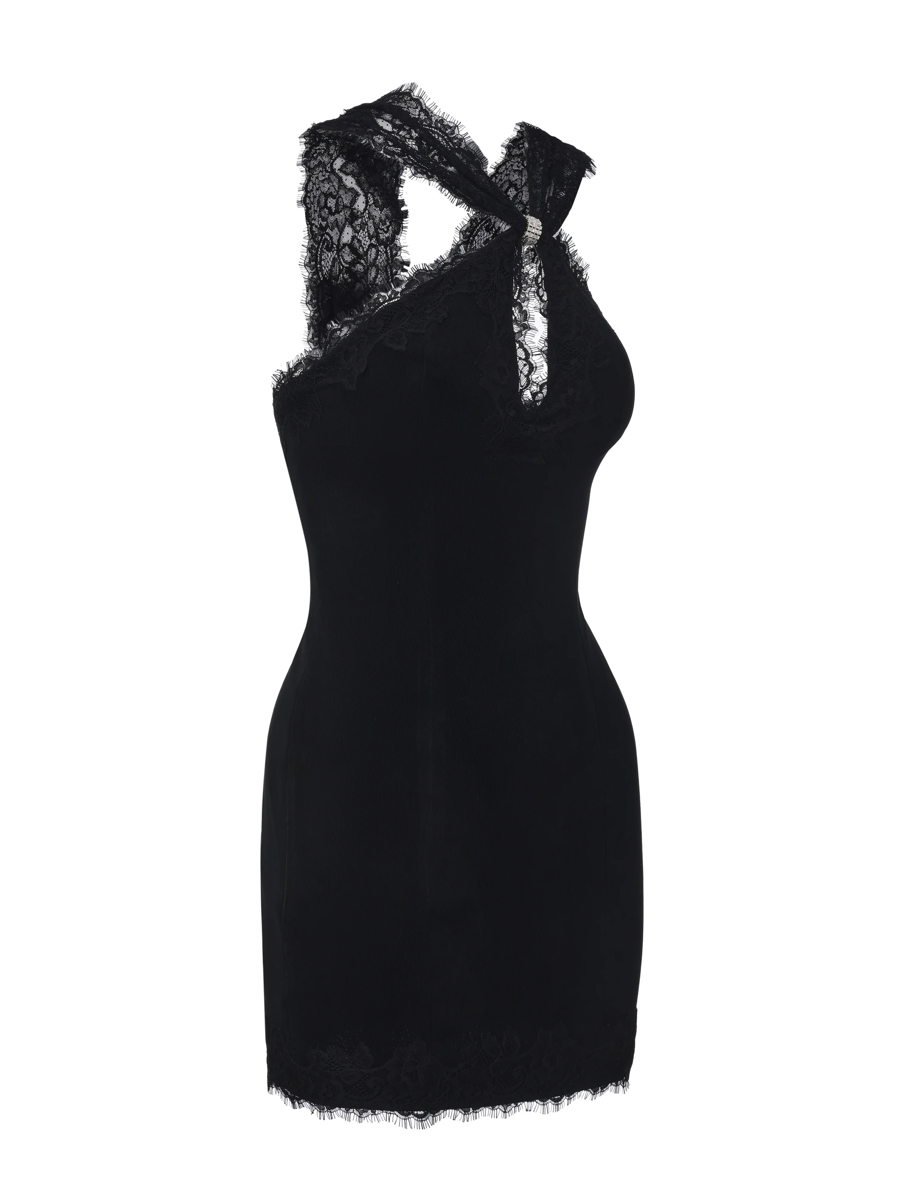 Nina Cutout Black Dress - Image 10