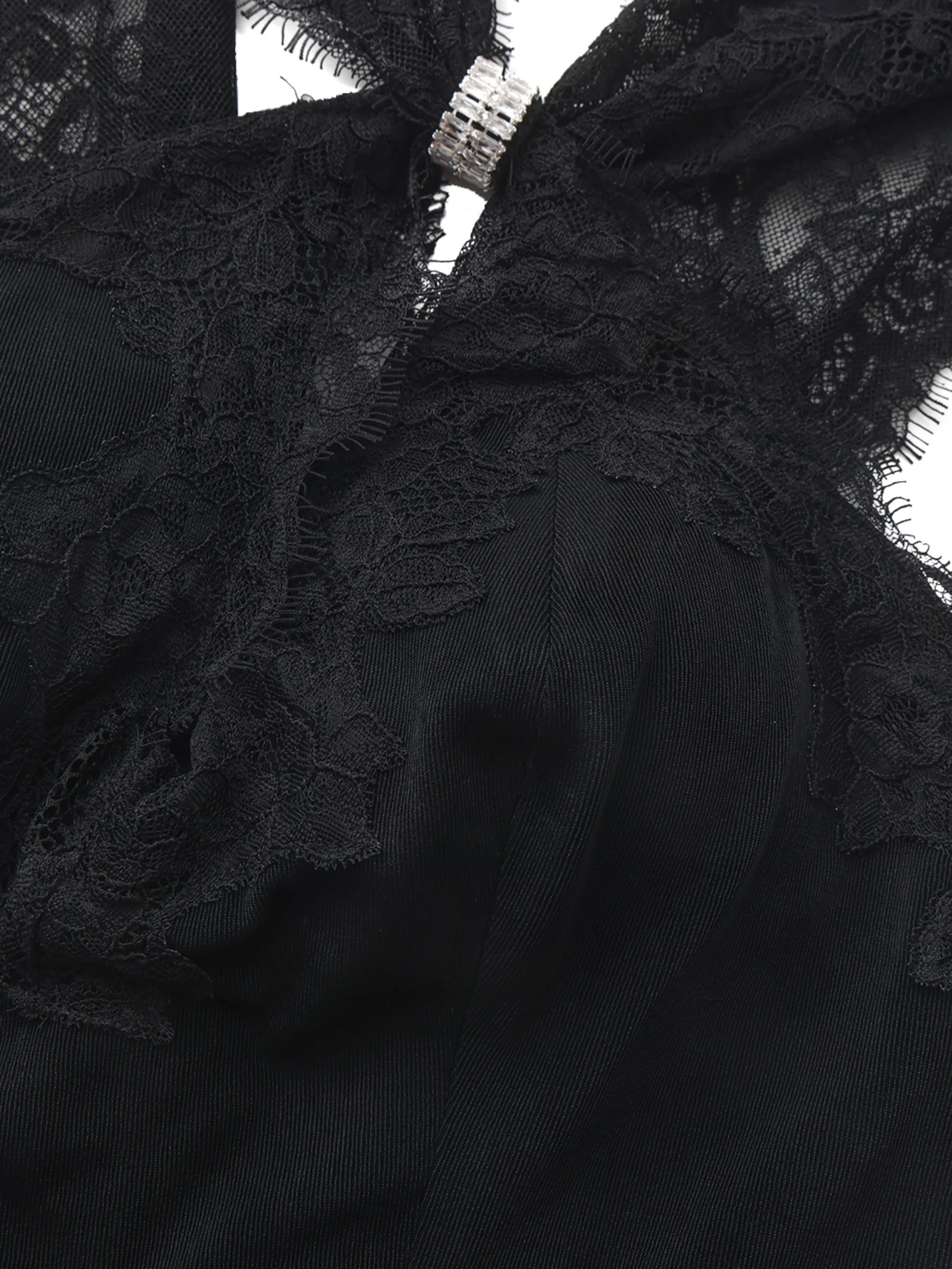 Nina Cutout Black Dress - Image 6