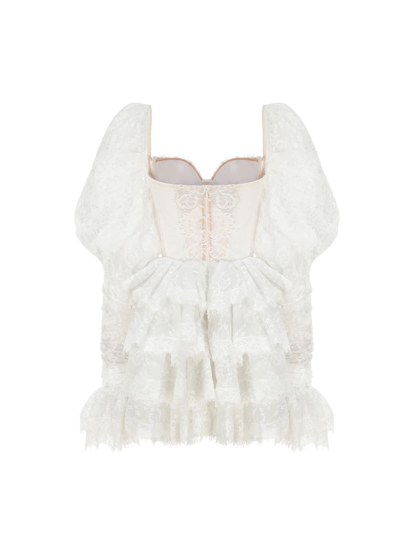 Penelope Lace Dress (White) (Final Sale) - Image 10