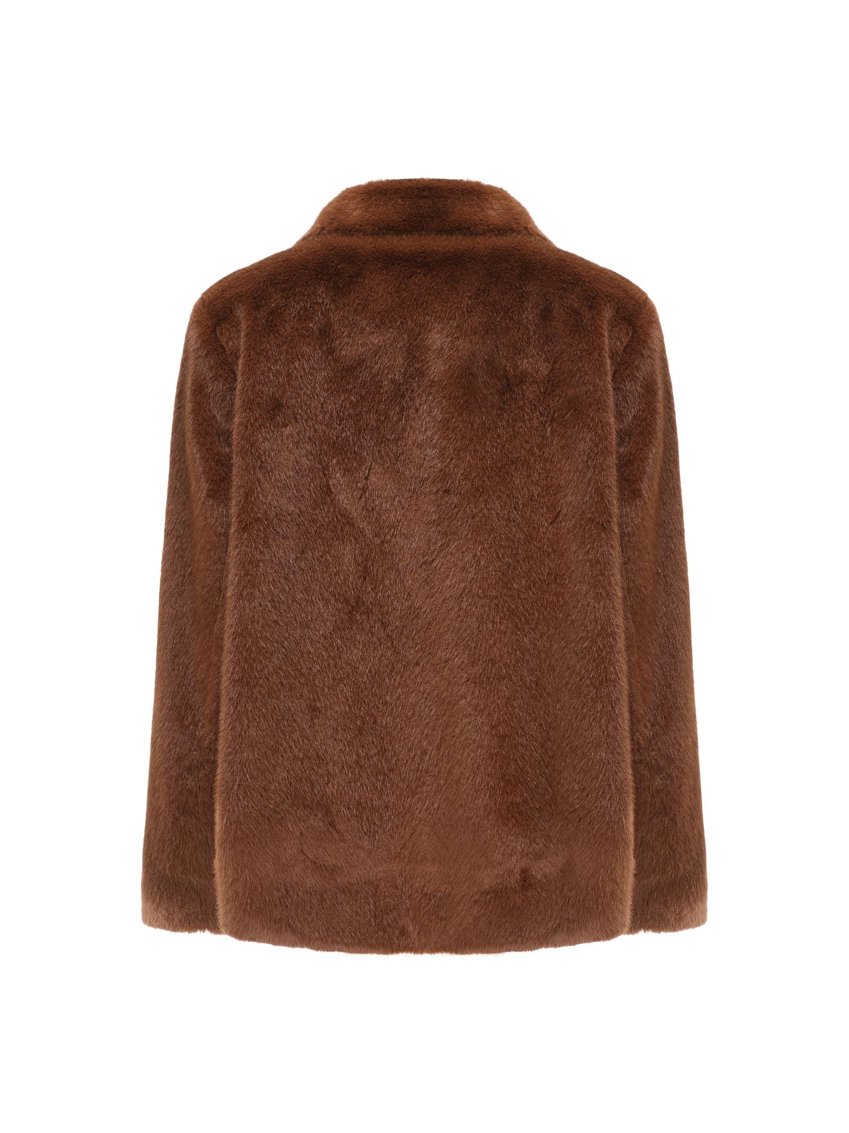 Phoebe Fur Jacket (Brown) - Image 7
