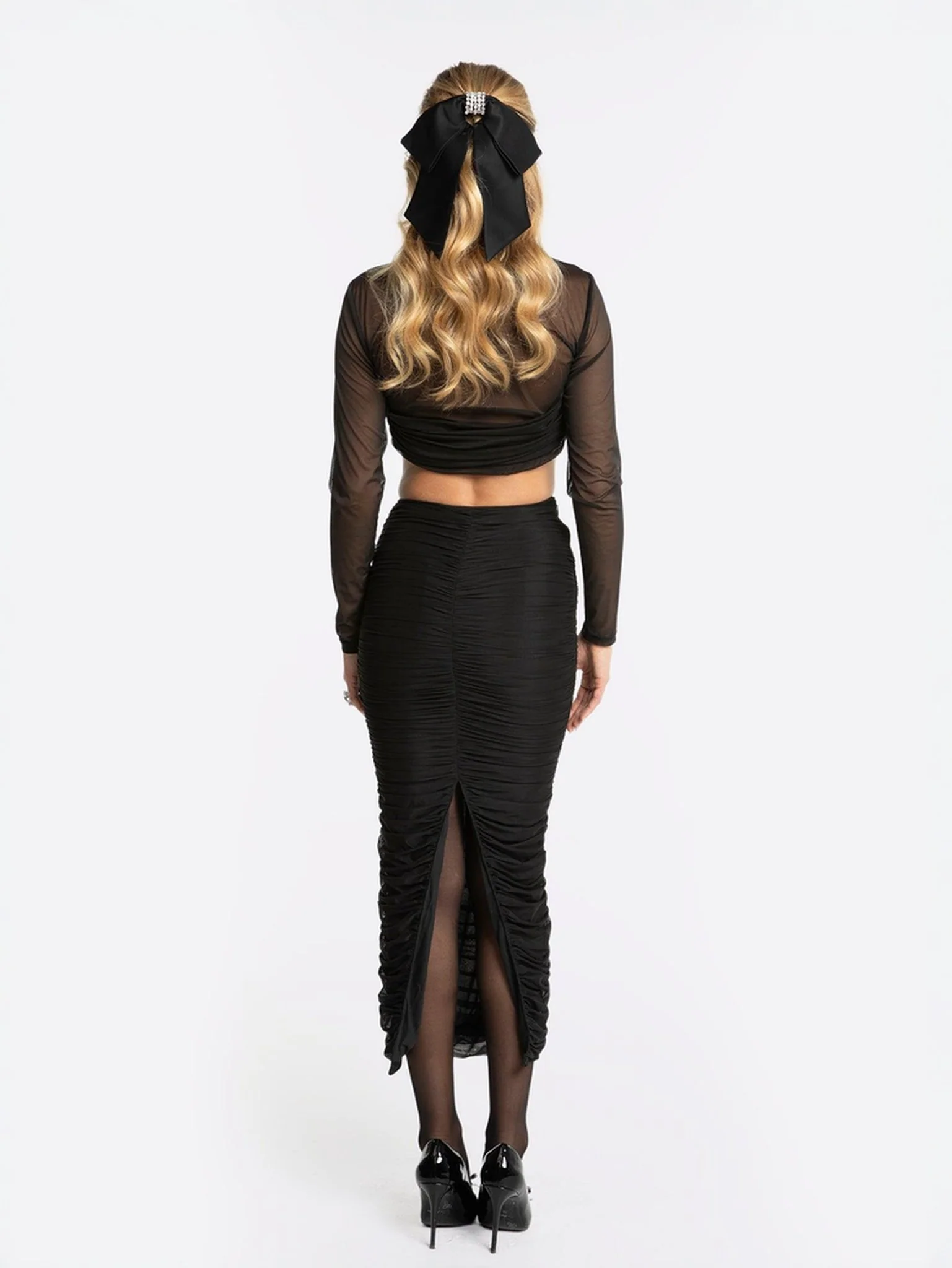 Pia Mesh Top (Black) (Final Sale) - Image 7
