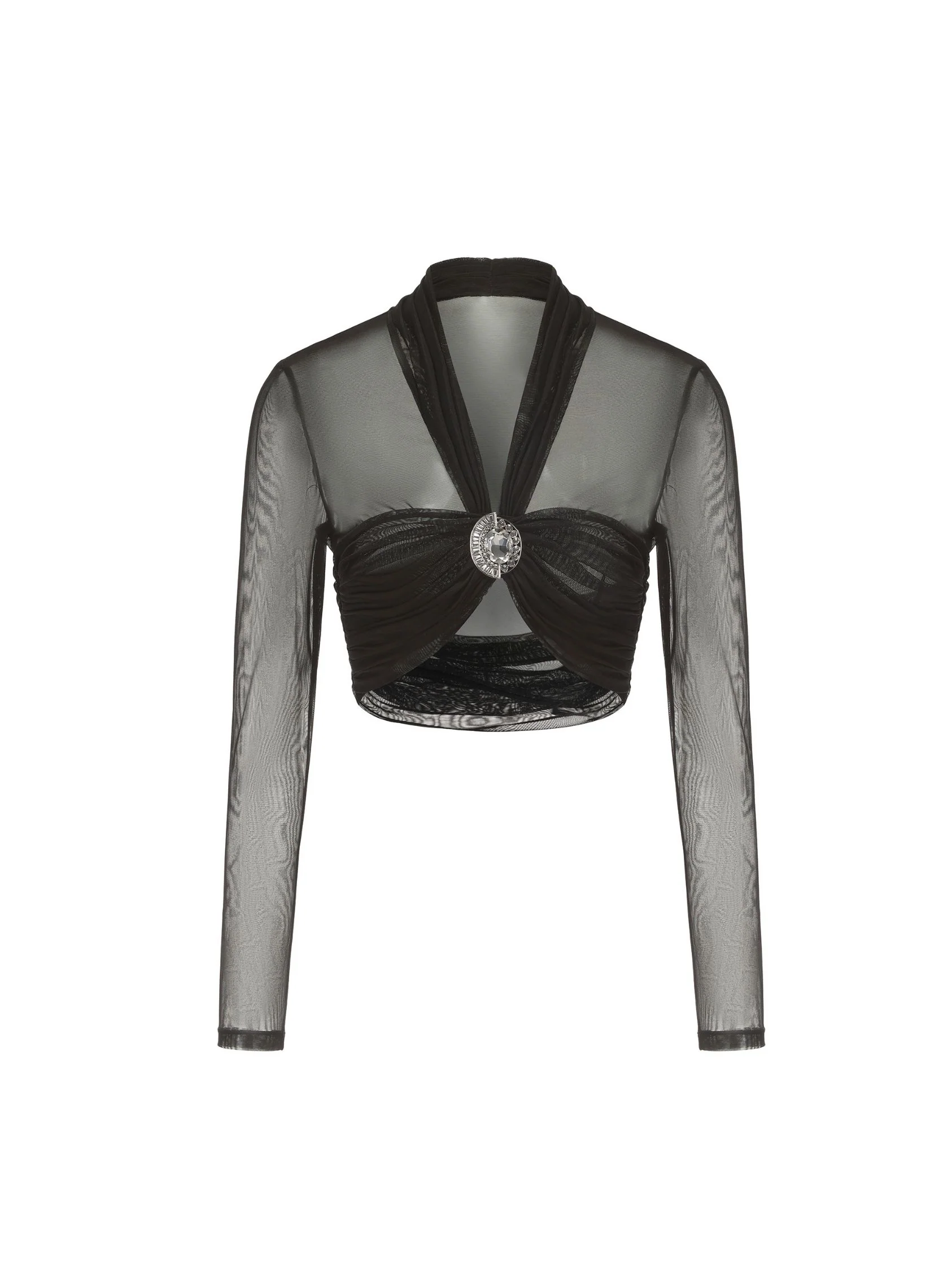 Pia Mesh Top (Black) (Final Sale) - Image 8