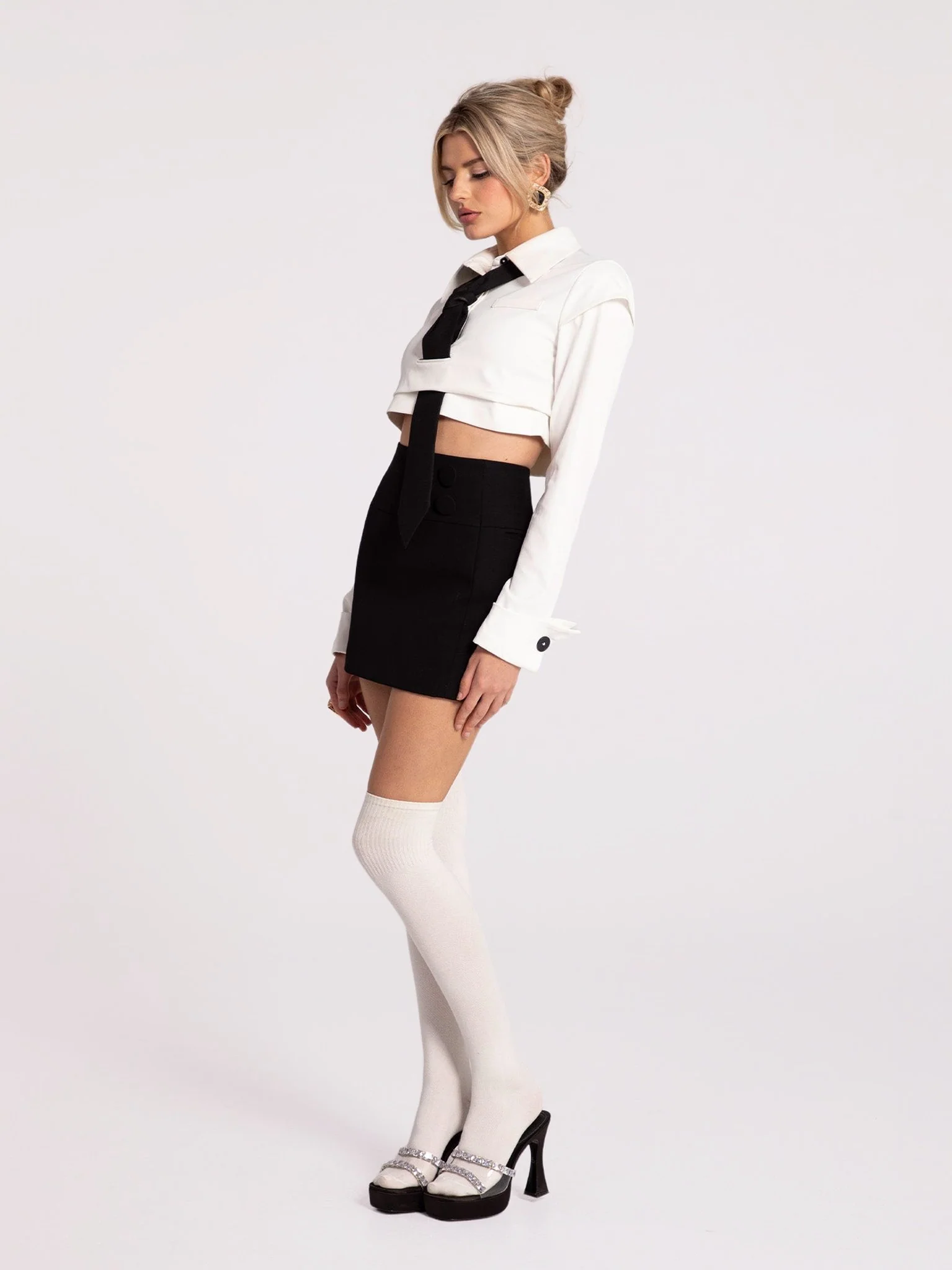 Portia Top + Tie (White) (Final Sale) - Image 4