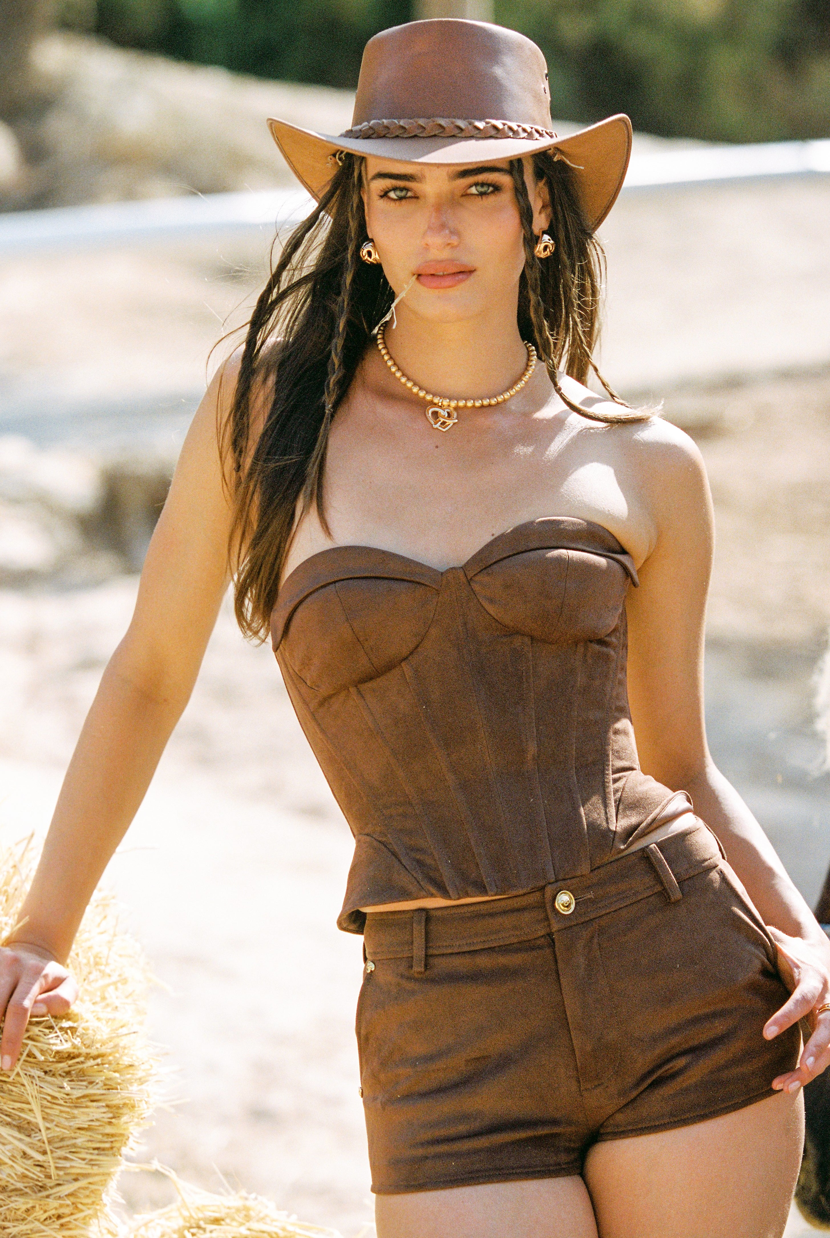 Sienna Suede Top (Brown) - Image 2
