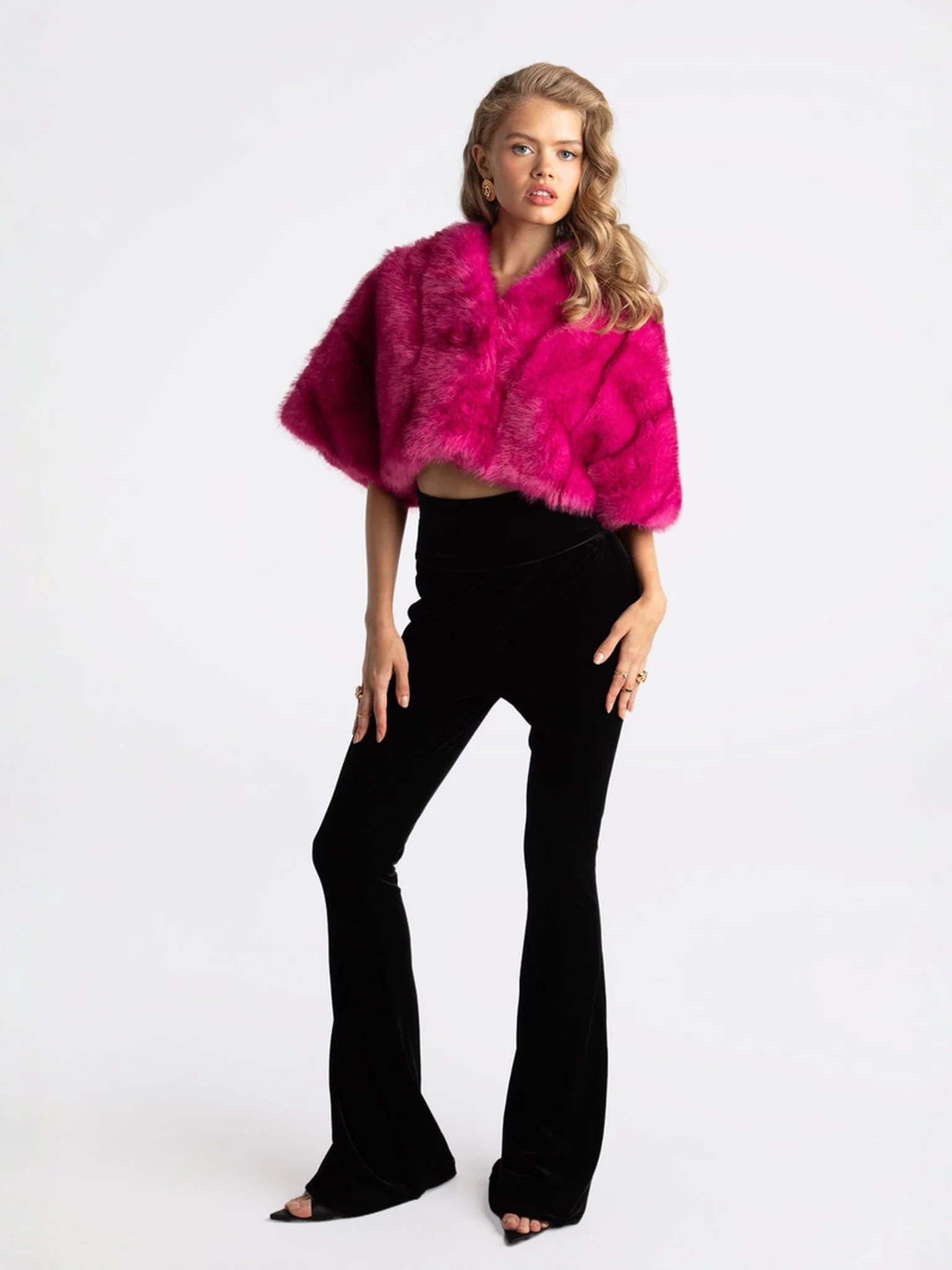 Sophia Fur Coat (Pink) (Final Sale) - Image 4