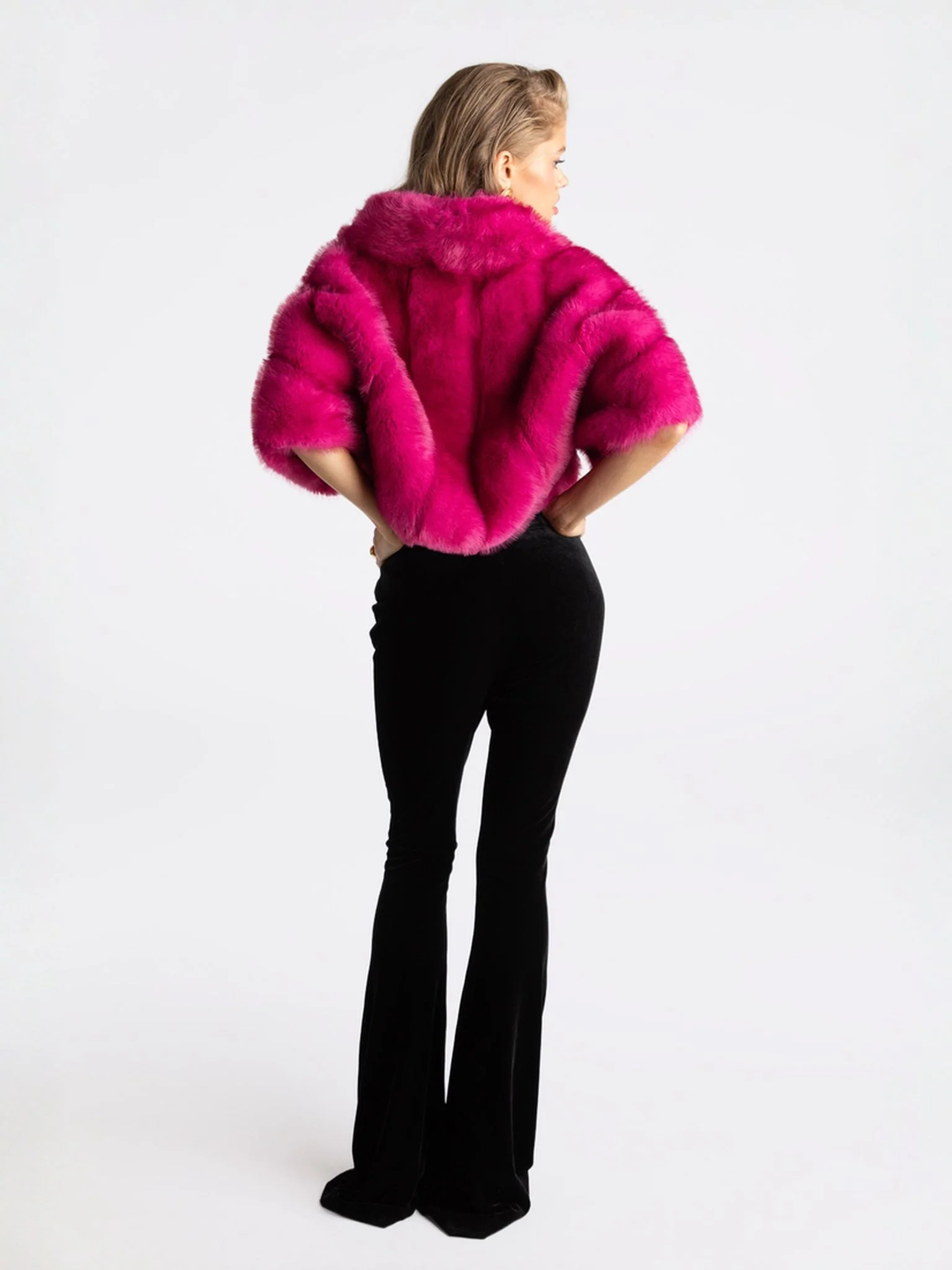 Sophia Fur Coat (Pink) (Final Sale) - Image 6