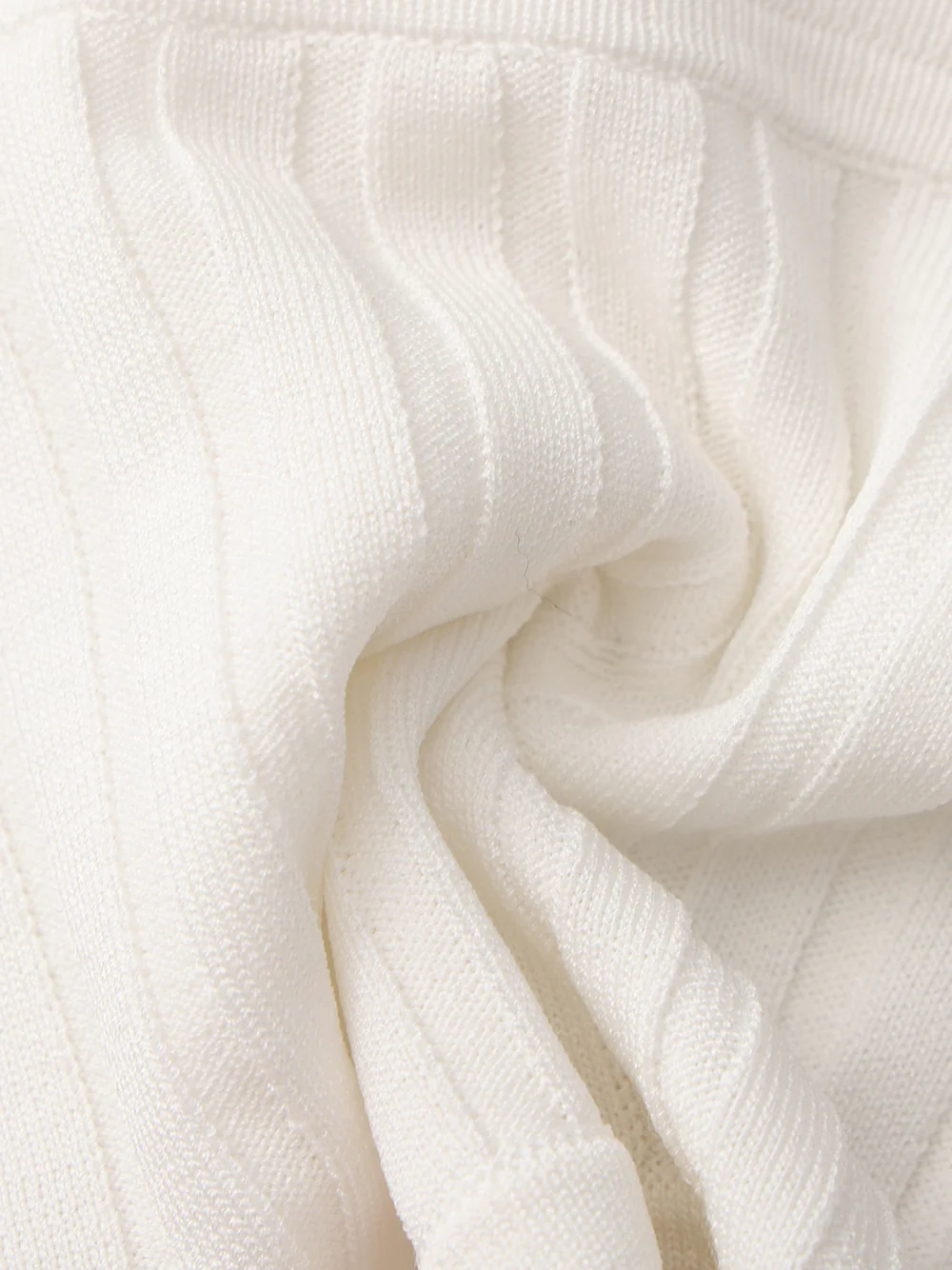 Tessa White Knit Tube Top - Image 7