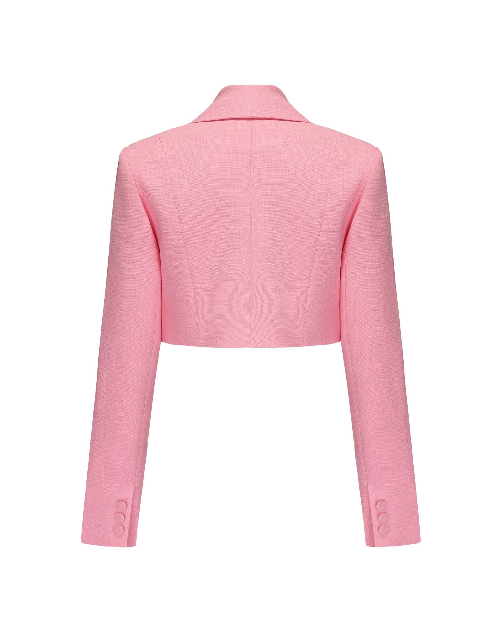 Veronica Crop Blazer (Pink) - Image 4