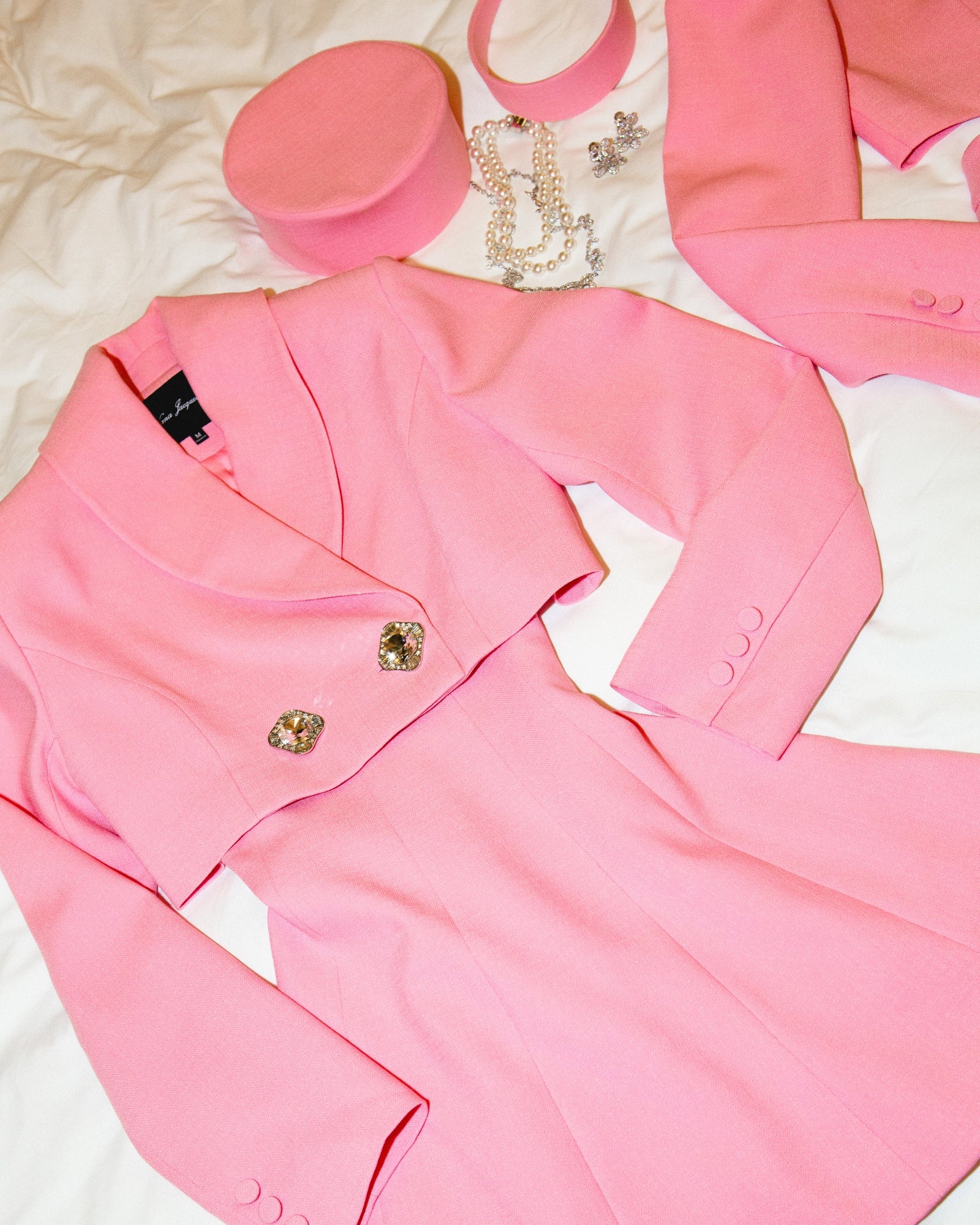 Veronica Crop Blazer (Pink) - Image 5