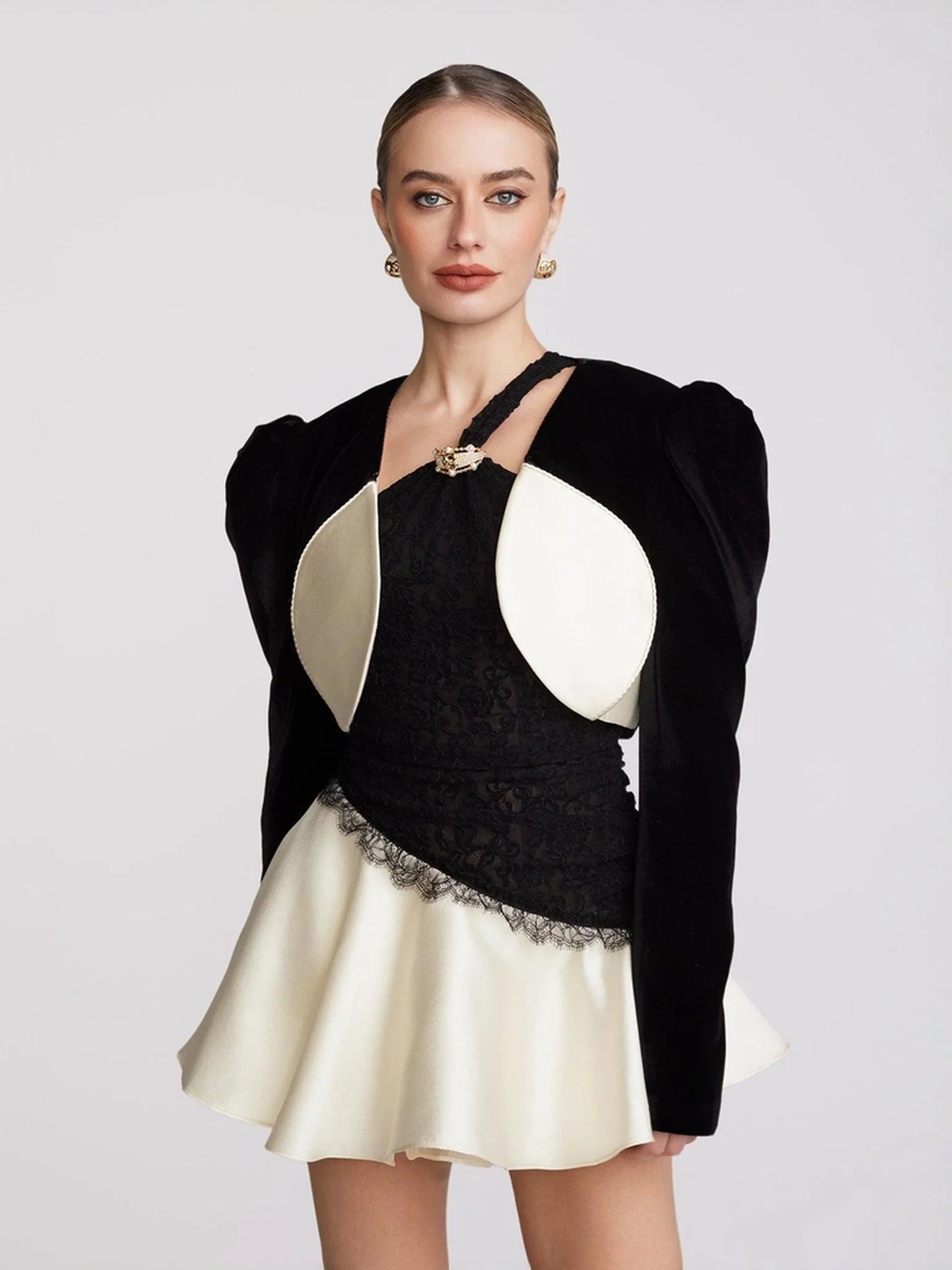 Wilma Velvet Jacket (Black) (Final Sale) - Image 3