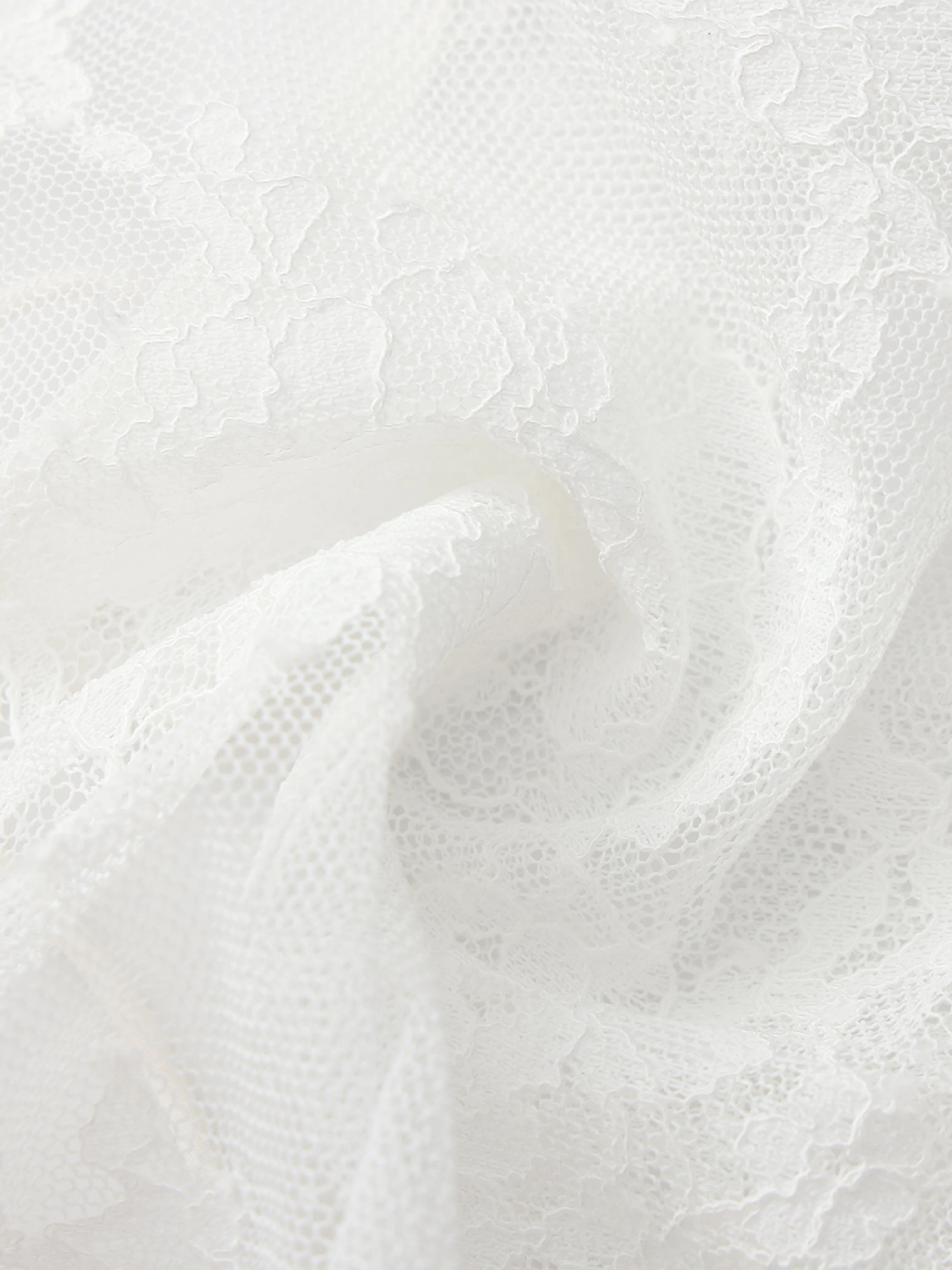 Yvette Lace Tie-Front White Cover Cardigan - Image 6